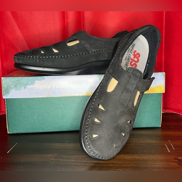 SAS - NEW in BOX - Roamer Slip On Loafer - Charcoal Women 7 Med - Picture 3 of 10